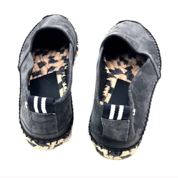 Rag & Bone Del Ray Espadrille Flats Black & Tan - Picture 5 of 8